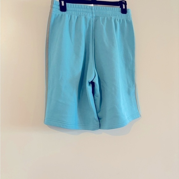 Adidas Men's 3-Stripes 10" Fleece Short Blue Drawstring Elastic Waist shorts - Picture 9 of 16